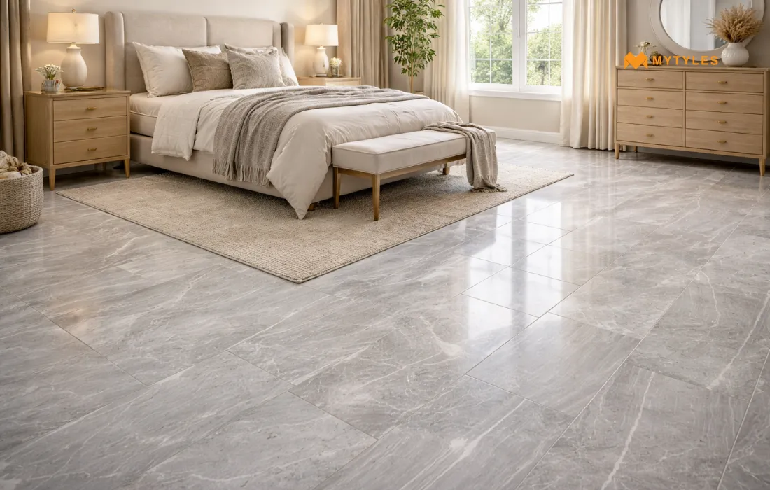 Marble Tile in Bedroom